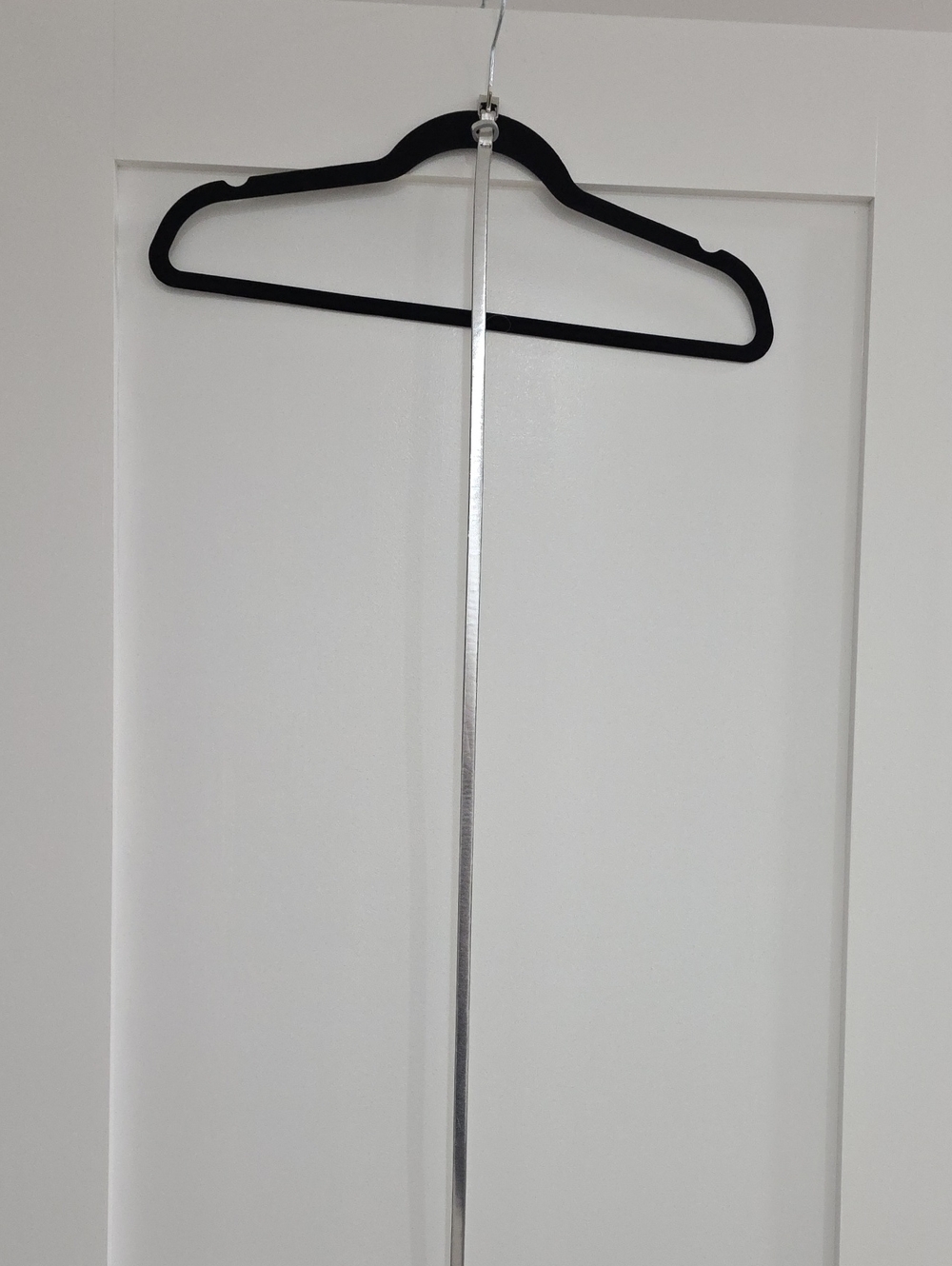 Calvin Klein Slim Silver Belt, Size Large